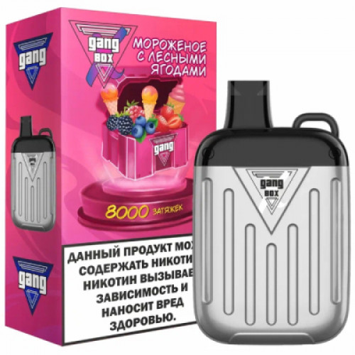 Электронная сигарета GANG X BOX 8000 Мороженое с Лесными Ягодами
